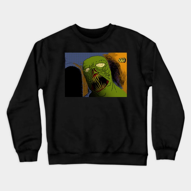 Sewer Ghoul Crewneck Sweatshirt by EPMProjects